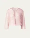 Akris Alida Ruffle Tulle Jacket In Pale Pink