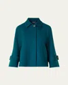 Akris Alisa Cashmere Double-face A-line Jacket