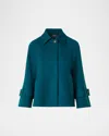 Akris Alisa Cashmere Double-face A-line Jacket