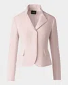 Akris Amber Short Wool Crepe Double-face Jacket In Pale Pink