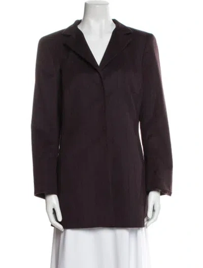 Pre-owned Akris Angora Blazer In Purple
