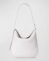 Akris Anna Little Leather Hobo Bag In Alabaster