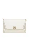 Akris Anouk Clutch Bag In White