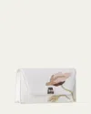 Akris Anouk Envelope Flap Flower Leather Shoulder Bag