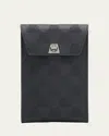 AKRIS ANOUK LASERCUT GRID PHONE POUCH BAG