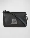 Akris Anouk Leather Little Day Bag In Black