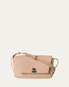 Akris Anouk Lite Flap Leather Crossbody Bag In Pink