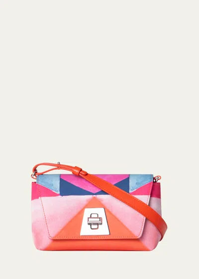 Akris Anouk Little Day Printed Shoulder Bag In Spectra