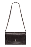 AKRIS AKRIS ANOUK LIZARD EMBOSSED WALLET ON A CHAIN