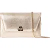 Akris Anouk Metallic Lizard Embossed Leather Crossbody Bag