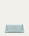 Akris Anouk Mini Crystal Satin Clutch Bag In Vespa