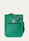 Akris Anouk Mini Flap Leather Messenger Bag In Green