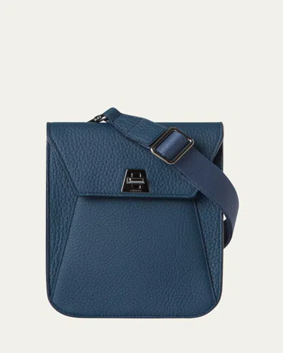 Akris Anouk Mini Flap Leather Messenger Bag