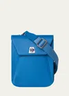 Akris Anouk Mini Flap Leather Messenger Bag In 700 Royal Blue
