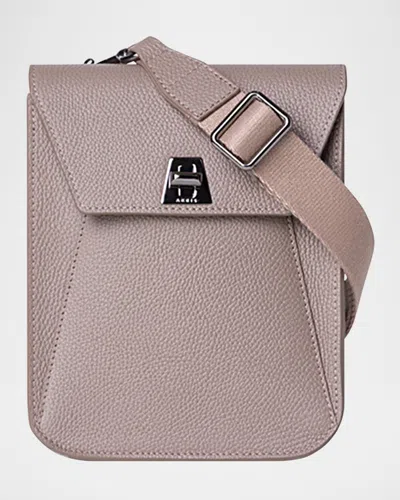 Akris Anouk Mini Flap Leather Messenger Bag In Pink