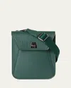 Akris Anouk Mini Flap Leather Messenger Bag In Cypresse