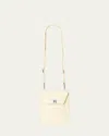 Akris Anouk Mini Leather Messenger Bag In Flash