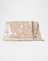 Akris Anouk Mini Sequined Trapezoid Clutch Bag