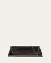 Akris Anouk Mirrored Leather Small Clutch Bag
