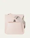 Akris Anouk Small Leather Messenger Bag In 030 Seashell