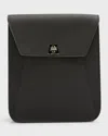 Akris Anouk Small Leather Messenger Bag In Black
