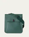 Akris Anouk Small Leather Messenger Bag In Cypresse