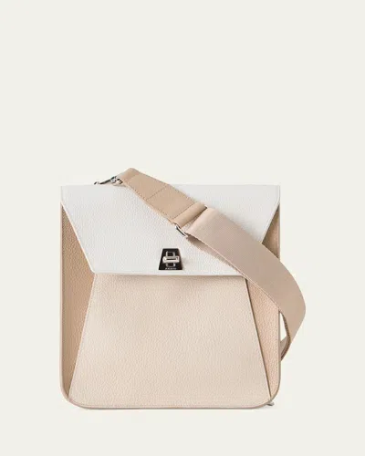 Akris Anouk Small Leather Messenger Bag In Multi