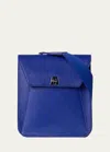 Akris Anouk Small Leather Messenger Bag In Blue