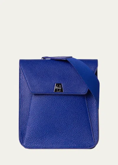 Akris Anouk Small Leather Messenger Bag In Ocean