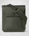 Akris Anouk Small Leather Messenger Bag In Black