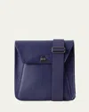 Akris Anouk Small Leather Messenger Bag In Purple