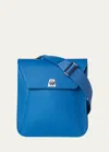 Akris Anouk Small Leather Messenger Bag In Royal Blue
