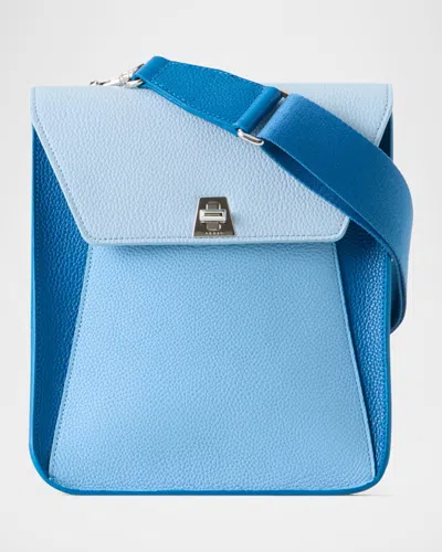 Akris Anouk Small Leather Messenger Bag In Yellow