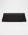 Akris Anouk Small Satin Clutch Bag In Black