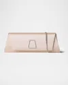 Akris Anouk Small Satin Clutch Bag In Neutral
