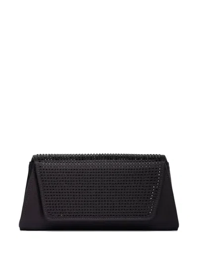 Akris Anouk Stud-embellished Clutch Bag In Black