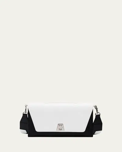 Akris Anouk Two-tone Leather Clutch Bag In Multi