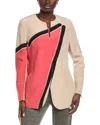Akris Antea Silk Coat In Multi