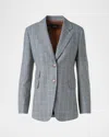 Akris Arie Prince Of Wales Check Cashmere Single-breasted Jacket