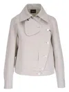 Akris Arno Asymmetric Boxy Trench Jacket