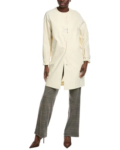 Akris Bago Coat In White