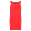 Akris Bateau Neckline Sheath Dress In Red Wool In Red