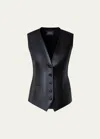 AKRIS BELLO LEATHER VEST