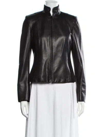 Pre-owned Akris Biker Jacket In Black