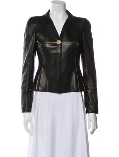 Pre-owned Akris Biker Jacket In Blue