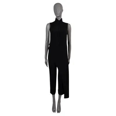 Pre-owned Akris Black Silk 2019 Asymmetric Open Back Sleeveless Tunic Shirt 4 34 Xs