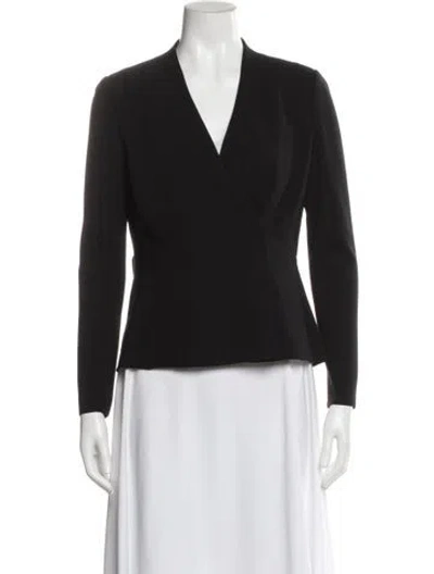 Pre-owned Akris Blazer In Black