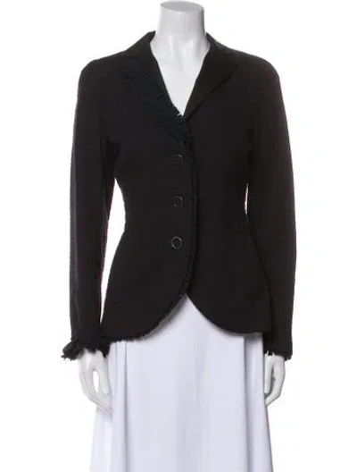 Pre-owned Akris Blazer In Black