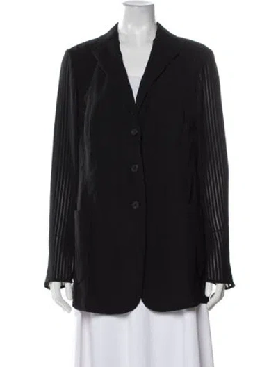 Pre-owned Akris Blazer In Black