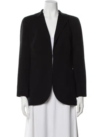 Pre-owned Akris Blazer In Black